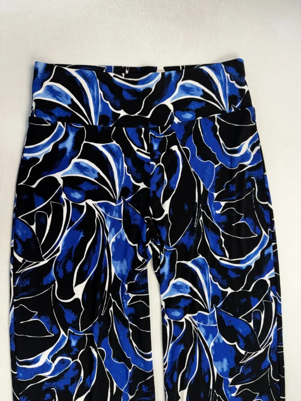Anne Klein Black Palazzo Wide Leg Pants Stretchy Sz L NWT - Picture 6 of 9
